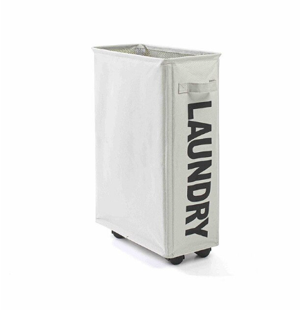Laundry Basket Waterproof Storage Bag Foldable Storage with Wheels Fabric Basket