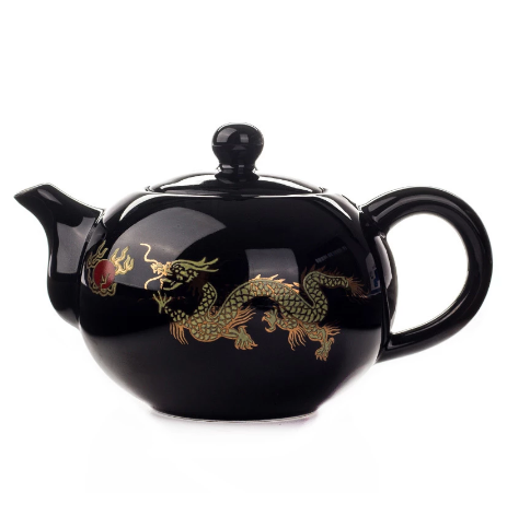 150ML Black Ceramic Tea Pot Chinese Teapot Handmade Teapot Easy Teapot Kettle