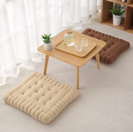 Sitting Cushion,Creative Soft Biscuit Shape Cushion Classical Pillow Chair
