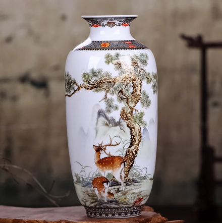 Ceramic Vase Vintage Chinese Traditional Vases Home Decoration Animal Vase