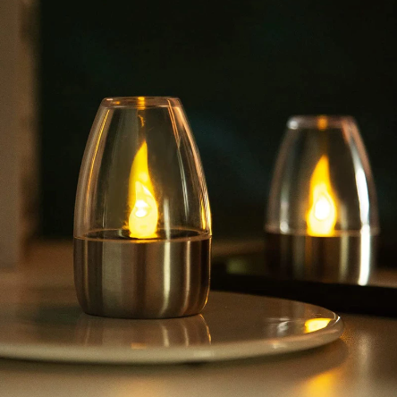 Solar Flameless Candles Led Tea Lights Candles Battery Powered Votive Tealight