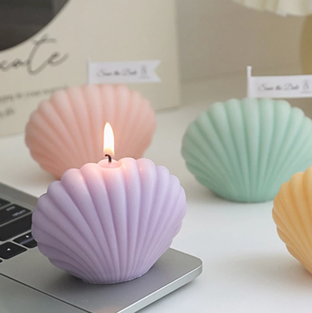 Shell Scented Candles Aromatherapy Candle Soy Wax Creative Photo Props