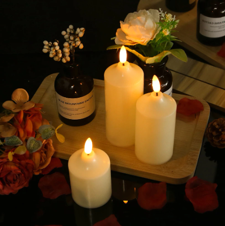 Flickering Tealight Realistic Flameless LED Candles with Timer Remote Battery Operated