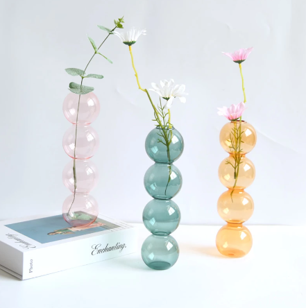Arrangement Spherical Art Flower Ornaments Vases Nordic Creative Glass Bubble