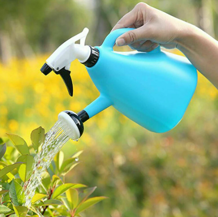 2 In 1 Plastic Watering Can Indoor Garden Plants Pressure Spray Water Kettle