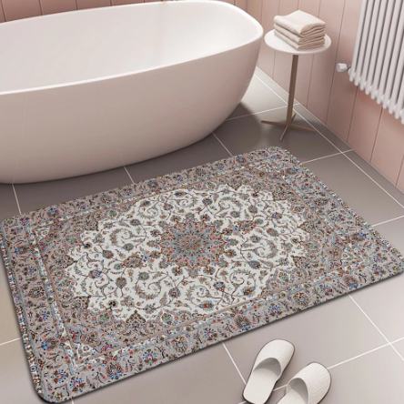 Boho Persian Rug Pattern Hallway Carpet Anti-slip Absorb Water Long Strip