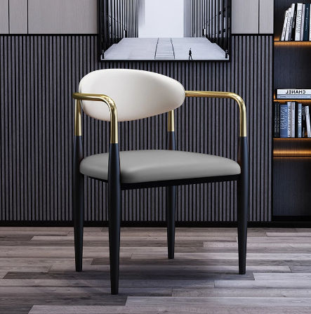Light Luxury Dining Chair Modern Minimalist Restaurant Metal Chair